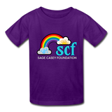 Kids' T-Shirt - Classic SCF Front Logo - purple