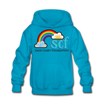Kids' Pullover Hoodie - Classic Logo - turquoise