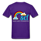 Unisex Adult T-Shirt - Sage Art by Tin Crow Art (Classic SCF Logo) - purple