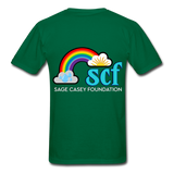 Unisex Adult T-Shirt - Sage Art by Tin Crow Art (Classic SCF Logo) - bottlegreen