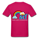 Unisex Adult T-Shirt - Sage Art by Tin Crow Art (Classic SCF Logo) - fuchsia