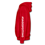 Unisex Adult Pullover Hoodie – Heart;(WordCloud)/SCF Classic Logo - red