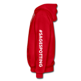Unisex Adult Pullover Hoodie – Heart;(WordCloud)/SCF Classic Logo - red