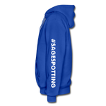 Unisex Adult Pullover Hoodie – Heart;(WordCloud)/SCF Classic Logo - royal blue