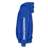 Unisex Adult Pullover Hoodie – Heart;(WordCloud)/SCF Classic Logo - royal blue