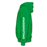 Unisex Adult Pullover Hoodie – Heart;(WordCloud)/SCF Classic Logo - kelly green