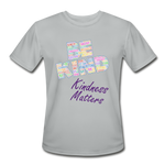 Unisex Athletic T-Shirt - Be Kind (WordCloud) - silver