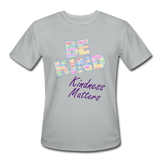 Unisex Athletic T-Shirt - Be Kind (WordCloud) - silver