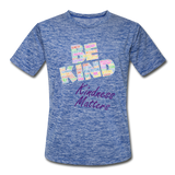 Unisex Athletic T-Shirt - Be Kind (WordCloud) - heather blue