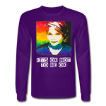 Unisex Long Sleeve T-Shirt - SageCasey Art Print by Lehua Lewis - purple