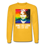 Unisex Long Sleeve T-Shirt - SageCasey Art Print by Lehua Lewis - gold