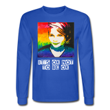 Unisex Long Sleeve T-Shirt - SageCasey Art Print by Lehua Lewis - royal blue