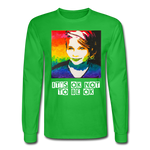 Unisex Long Sleeve T-Shirt - SageCasey Art Print by Lehua Lewis - bright green