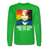 Unisex Long Sleeve T-Shirt - SageCasey Art Print by Lehua Lewis - bright green