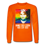 Unisex Long Sleeve T-Shirt - SageCasey Art Print by Lehua Lewis - orange