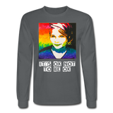 Unisex Long Sleeve T-Shirt - SageCasey Art Print by Lehua Lewis - charcoal