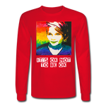 Unisex Long Sleeve T-Shirt - SageCasey Art Print by Lehua Lewis - red