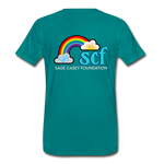 Unisex T-Shirt - Pocket WordCloud/Classic SCF Logo - teal