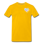 Unisex T-Shirt - Pocket WordCloud/Classic SCF Logo - sun yellow