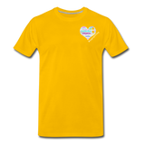 Unisex T-Shirt - Pocket WordCloud/Classic SCF Logo - sun yellow