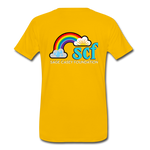 Unisex T-Shirt - Pocket WordCloud/Classic SCF Logo - sun yellow