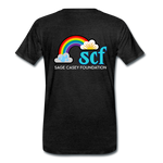 Unisex T-Shirt - Pocket WordCloud/Classic SCF Logo - charcoal gray