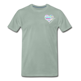 Unisex T-Shirt - Pocket WordCloud/Classic SCF Logo - steel green