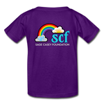 Kids' T-Shirt - Sage Art by Tin Crow Art/Classic SCF Logo - purple