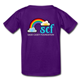 Kids' T-Shirt - Sage Art by Tin Crow Art/Classic SCF Logo - purple