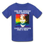 Kids' T-Shirt - Sage Art by Tin Crow Art/Classic SCF Logo - royal blue