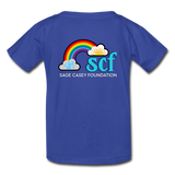 Kids' T-Shirt - Sage Art by Tin Crow Art/Classic SCF Logo - royal blue