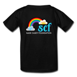 Kids' T-Shirt - Sage Art by Tin Crow Art/Classic SCF Logo - black