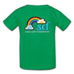 Kids' T-Shirt - Sage Art by Tin Crow Art/Classic SCF Logo - kelly green