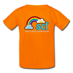 Kids' T-Shirt - Sage Art by Tin Crow Art/Classic SCF Logo - orange