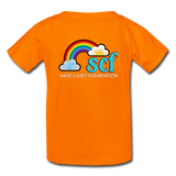 Kids' T-Shirt - Sage Art by Tin Crow Art/Classic SCF Logo - orange