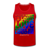 Unisex Tank - LOVE is Louder - red