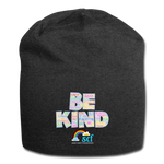 BE KIND - Jersey Beanie - charcoal gray