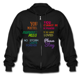 Words Matter / Broken Crayons Hoodie - black