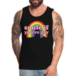 SMILE IF YOU'RE GAY Tank - black