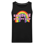 SMILE IF YOU'RE GAY Tank - black