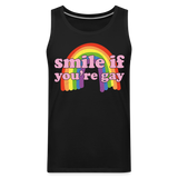 SMILE IF YOU'RE GAY Tank - black