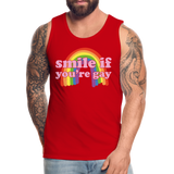 SMILE IF YOU'RE GAY Tank - red